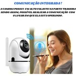 Babá Eletrônica Câmera Wi-Fi de Segurança IP Full HD 1080p – Visão Noturna, Áudio Bidirecional, Monitoramento Remoto via Celular, Rastreio por Movimento, Ideal para Bebê, Pet e Casa - Imagem 6