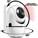 Câmera Babá Eletrônica Wi-Fi com Áudio Bidirecional, Visão Noturna e Detecção de Movimento – Monitoramento Inteligente para Bebês e Pets, Bivolt, Acesso Remoto via App - Imagem 4