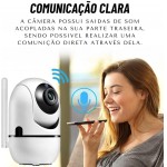 Câmera Babá Eletrônica Wi-Fi com Áudio Bidirecional, Visão Noturna e Detecção de Movimento – Monitoramento Inteligente para Bebês e Pets, Bivolt, Acesso Remoto via App - Imagem 5