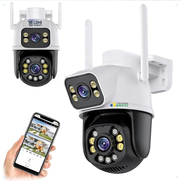 1774983394_Camera-de-Seguranca-WiFi-Externa-HD-3MP-IP-Sem-Fio.jpg Câmera de Segurança WiFi Externa HD 3MP, IP Sem Fio com Visão Noturna Infravermelha, Dupla Lente Grande Angular, À Prova D'Água IP66, Detecção de Movimento e Áudio Bidirecional