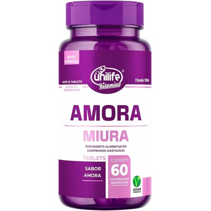 Amora Unilife, com Vitamina E/D/B12 60 Comp. Mastigáveis
