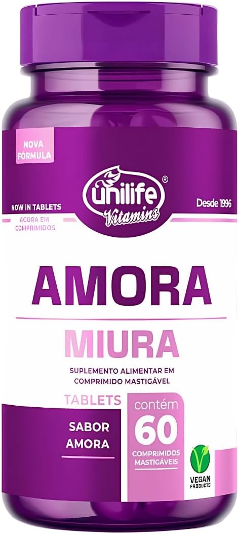 Amora-Unilife-com-Vitamina-EDB12-60-Comp-Mastigaveis.jpg Amora Unilife, com Vitamina E/D/B12 60 Comp. Mastigáveis