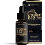 B12 Metilcobalamina 414% VD - Gotas Sublingual Vegana 30ml - Sabor Morango - Ecomev