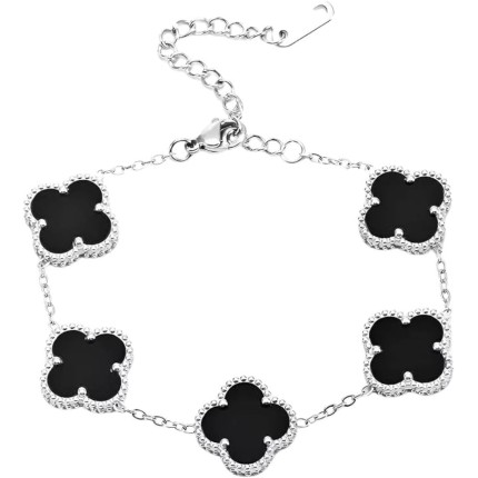 BIJU PULSEIRA TREVO COR PRATA CORES SORTIDA 3001