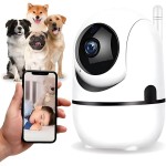 Babá Eletrônica Câmera Wi-Fi de Segurança IP Full HD 1080p – Visão Noturna, Áudio Bidirecional, Monitoramento Remoto via Celular, Rastreio por Movimento, Ideal para Bebê, Pet e Casa