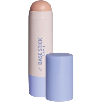 Base Stick 3 em 1, Base, Corretivo e Contorno, Acabamento Soft Matte, 7g, Resistente à Água, Longa Duração - Maquiagem (07, Padrão)