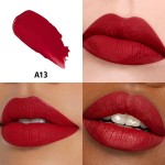 Batom vermelho de longa duração para mulheres, pigmentado, à prova de manchas, à prova de transferência, vegano, sem crueldade, maquiagem labial, A13 True Love - Imagem 2