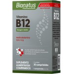 Bionatus, Vitamina B12, Suplemento alimentar, Metilcobalamina 9,94mg, 30 cápsulas • 30 doses, Cinza
