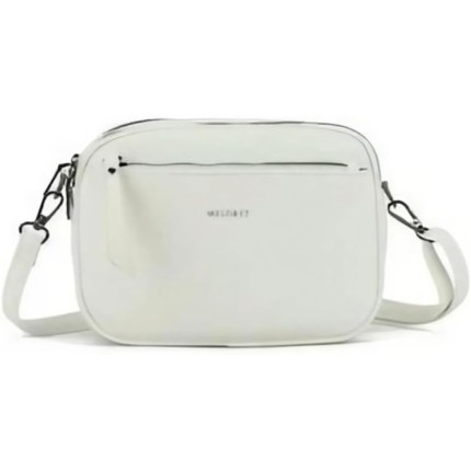 Bolsa Feminina De Ombro Transversal Tiracolo Ziper Basica Branca