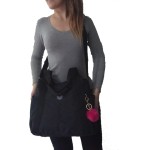 Bolsa Feminina Nylon Tactel Academia Trabalho Escolar Faculdade alça ombro e transversal - Imagem 2