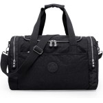 Bolsa Mala Esportiva Transversal Fitness Academia Mala Impermeável Grande Tênis Treino Piscina Praia Clube Prática De Esportes C/Alça Transversal Dia a Dia (Preto)