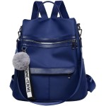 Bolsa Mochila Feminina Com Alça Transversal e Costas Impermeável Grande Espaçosa Antifurto Dia a Dia Trabalho Blogueira