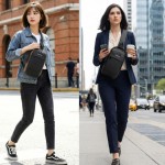 Bolsa Mochila Transversal Compacta Antifurto Unissex Com Cadeado, Porta USB, 7 Compartimentos E Tecido Resistente À Água