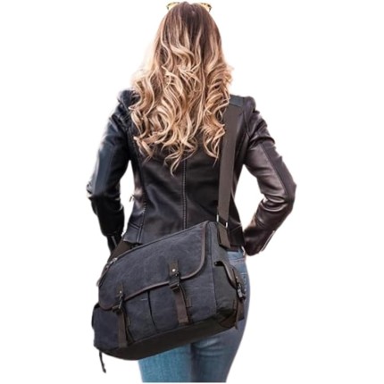 Bolsa Tiracolo Masculina Mensageiro Transversal Pasta Resistente Carteiro Ideal Para Trabalho Viagem Acabamento Em Couro Alça Grande Ajustável Estilo Moderno - ZAFIN