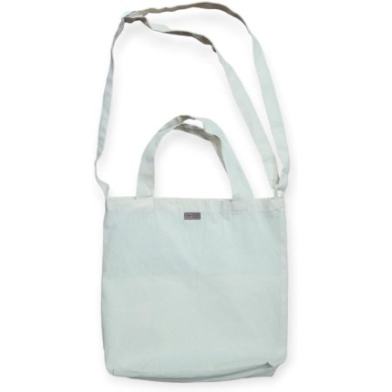 Bolsa Transversal Estilo Carteiro em Algodão Cru