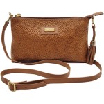 Bolsa Transversal Feminina Couro Legítimo Alça Regulável Bolso Interno