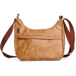 Bolsa Transversal Feminina de Ombro Média Ajustável em Couro PU, PGH Essenza
