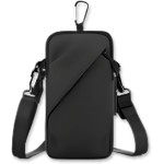 Bolsa Transversal Multifuncional – 2 em 1 de Ombro e Braço com Zíper Duplo, Alça Ajustável Respirável e Compartimentos Independentes para Corrida, Caminhada, Academia, Ciclismo e Viagens