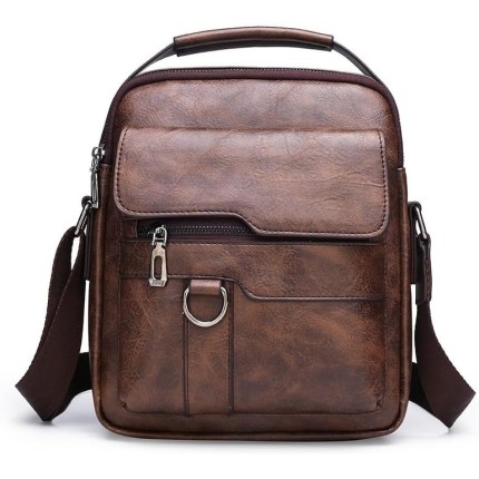Bolsa Transversal de Ombro Couro LukeSports – Compacta, Funcional e Estilosa
