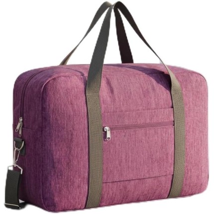 Bolsa de viagem dobrável para mulheres e homens, bolsa de mão leve com grande capacidade e design simples