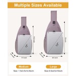 Bolsa tiracolo feminina à prova d'água com alça de ombro conversível para acampamento, caminhada - Imagem 2