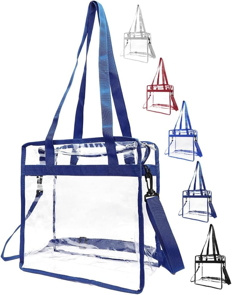 Bolsa-transparente-aprovada-pelo-estadio-bolsa-de-praia-transparente-com.jpg Bolsa transparente aprovada pelo estádio, bolsa de praia transparente com fecho de zíper, bolsa carteiro tiracolo com alça ajustável