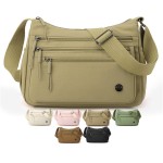Bolsas transversais para mulheres, bolsa de ombro casual com vários bolsos, bolsas de mão com alça ajustável para mulheres