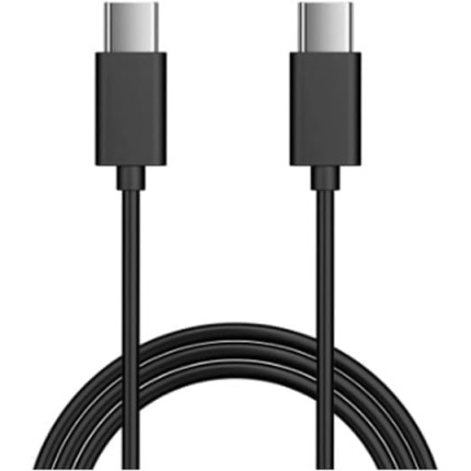 Cabo USB-C para USB-C 1 Metro (3.1A) - Carregamento Rápido Power Delivery (PD) e Transferência de Dados Veloz - Premium, compativel com Samsung, Motorola e Dispositivos Tipo-C. Preto ou Branco