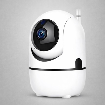 Câmera Babá Eletrônica WiFi 360° Câmera de Segurança IP Full HD 1080p com Visão Noturna, Áudio Bidirecional e Detecção de Movimento – Câmera WiFi Giratória para Bebê, Pet, Idosos e Monitoramento