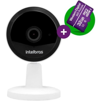 Câmera Inteligente HD Interna Intelbras IM1 com MicroSD 32GB