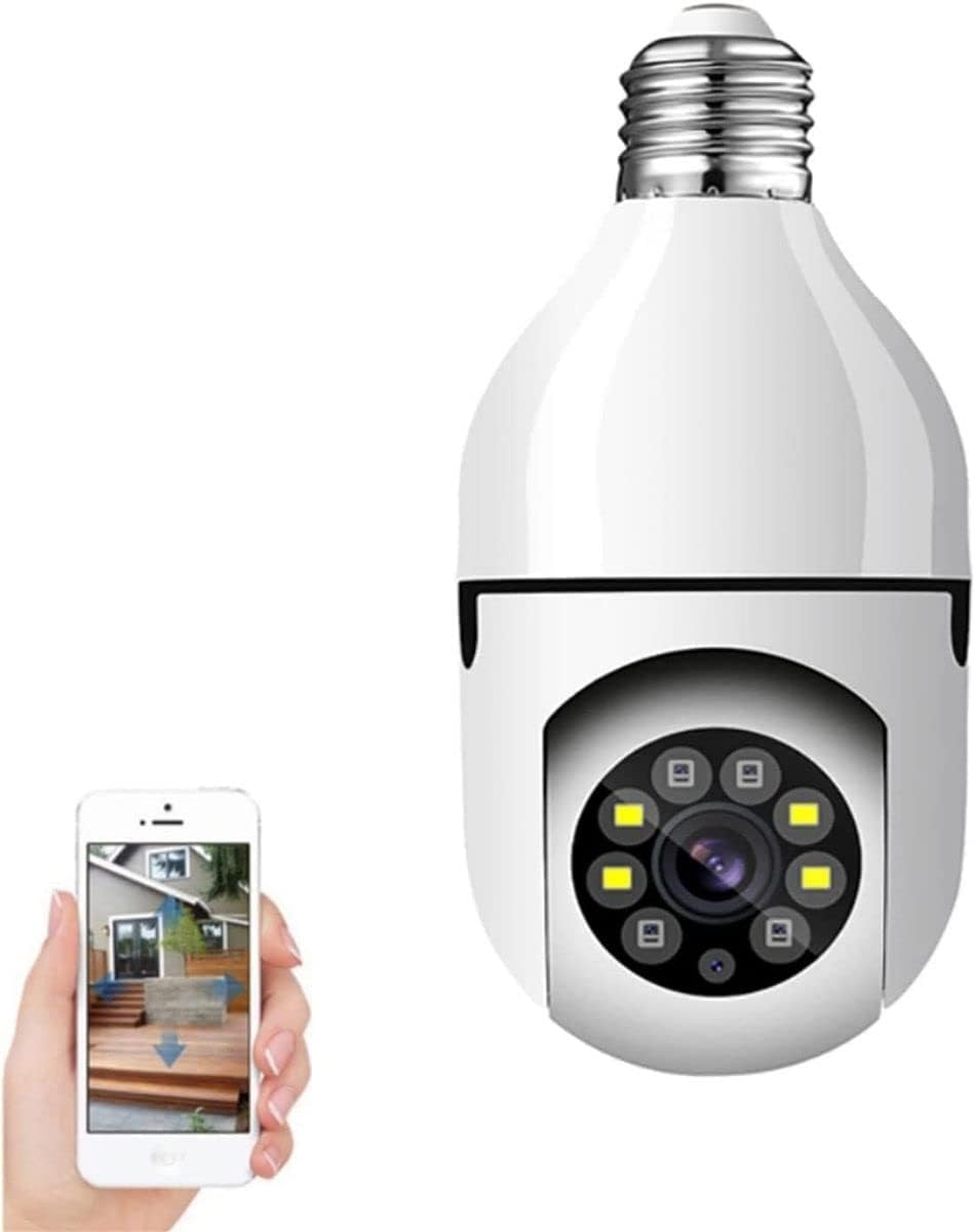 Camera-Seguranca-Ip-Wifi-Lampada-NO2PROBLEMS-Prova-Dagua-Giratoria-Visao.jpg Câmera Segurança Ip Wifi Lâmpada NO2PROBLEMS Prova D'água Giratória Visão Noturna Infravermelho 1080P HD Câmeras Wireless 360° Inteligente Full HD