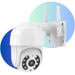 Câmera de Segurança Ip Wifi Hd 1080p A8 Câmera Icsee Visão Noturna Infravermelho Externa Prova D'água - Imagem 2