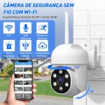 Câmera de Segurança Kit 2, Wifi 1080p 360° Full Hd Ip Prova D'áGua Infravermelho Ao Ar Livre Hd VisãO Noturna Pode DiáLogo - Imagem 2