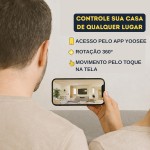 Câmera de Segurança Lâmpada Bivolt WiFi IP Full HD com Áudio Bidirecional, Visão Noturna 1080P, Detecção de Movimento, Giratória 360°, Prova D'água, Monitoramento pelo Celular App Yoosee - Imagem 2