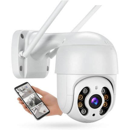 Câmera de Segurança Wi-Fi Externa IP A8 – Prova d’Água com Visão Noturna Infravermelha e Monitoramento em Tempo Real Premium Jortan