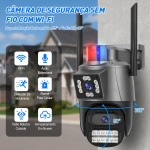 Câmera de Segurança, Wifi 1080p 360° Full Hd Ip Prova D'áGua Infravermelho Ao Ar Livre Hd VisãO Noturna Pode DiáLogo HC0T257 - Imagem 2