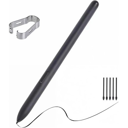Caneta Touch S-Pen Compatível Galaxy Tab S6 Lite (Sm-P615 Sm-P620) C/Sensor Pressão + Pontas - Preto