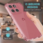 Capa Capinha Anti Shock Transparente + Película Para Motorola Edge 60 Pro - Imagem 2