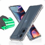 Capa Capinha Anti Shock Transparente + Película Para Motorola G05