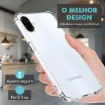 Capa Capinha Anti Shock Transparente + Película Para Samsung Galaxy A07 - Imagem 2