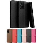 Capa Capinha Carteira Flip Couro Compatível Motorola Moto G35 Premium (MARROM)