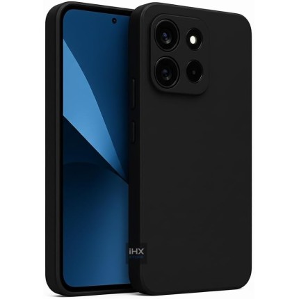 Capa Capinha Case Compatível Motorola Moto G56 Silicone Aveludada Anti Impacto Reforçada Emborrachado Com Proteção De Câmera Premium (PRETO)