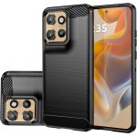 Capa para Motorola Edge 50 Neo/Edge 60 Neo/Moto S50/Moto ThinkPhone 25, Capa de telefone fina de fibra de carbono TPU capa protetora antiarranhões à prova de choque para Motorola Edge 50 Neo