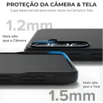 Capa para Samsung [Galaxy S25 FE] Capinha Premium Ultra Slim Case com Proteção de Camera, Anti Impacto e Resistente, Anti Riscos, Leve, Aveludada e Design Elegante (Preto) - Imagem 2