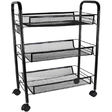 Carrinho Organizador Fruteira Inox Multiuso 63x27x44cm - Wincy - IXD01122