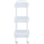 Carrinho Organizador Multiuso Gala Evolux, com Rodinhas em Ferro na Cor Branca. - Imagem 2