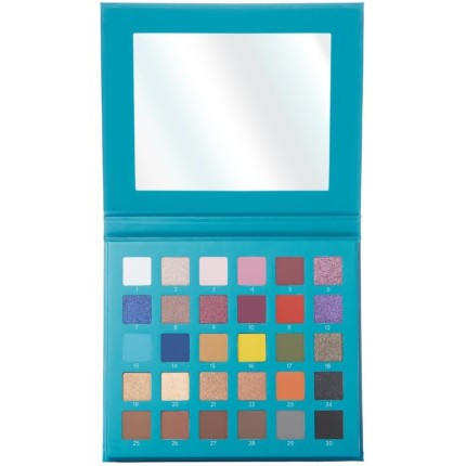 Catharine Hill - Paleta de Sombras 30 Cores | Alta Pigmentação, Longa Duração, Textura Macia, Tons Opacos, Cintilantes e Multiefeitos – Versátil e Completa para Criar Looks Incríveis