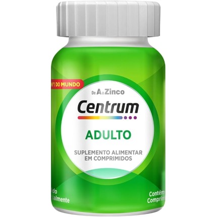 Centrum NOVO Adulto Multivitaminico Diário Adulto de A a Z, com Magnesio e Vitamina D, 60 comprimidos