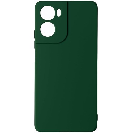 Compativel com Moto G06 - Capa Capinha Case Silicone Macia Aveludada Forro Interno Premium Verde Musgo