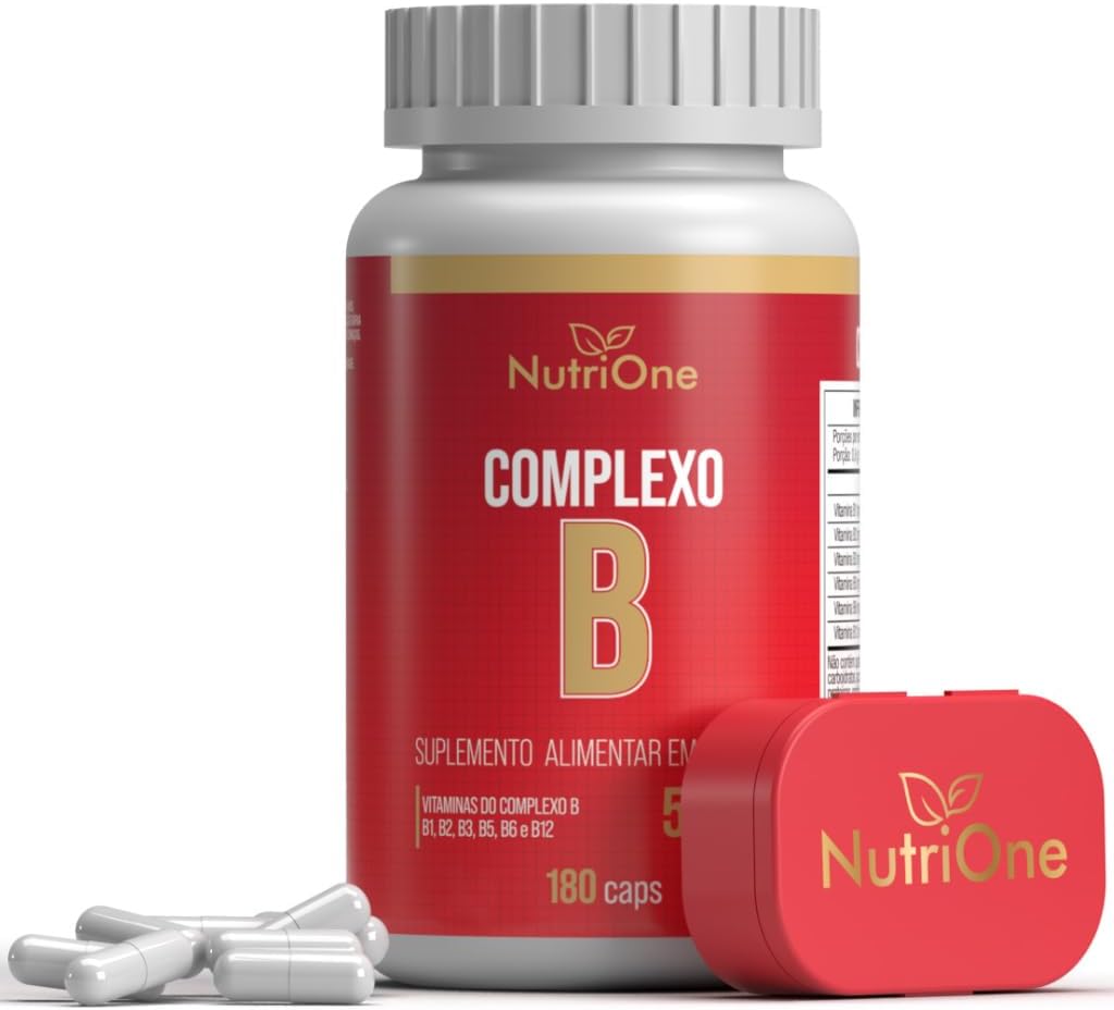 Complexo-B-180-Capsulas-500mg-Nutrione-Vitaminas-B1-B2.jpg Complexo B 180 Cápsulas 500mg - Nutrione Vitaminas B1, B2, B3, B5, B6 e B12